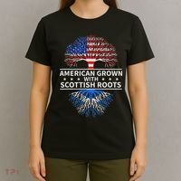 American Grown Scottish Roots Scotland T-Shirt thumb 4