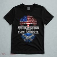 American Grown Scottish Roots Scotland T-Shirt thumb 5