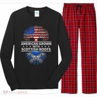 American Grown Scottish Roots Scotland Long Sleeve Pajama Set thumb 0