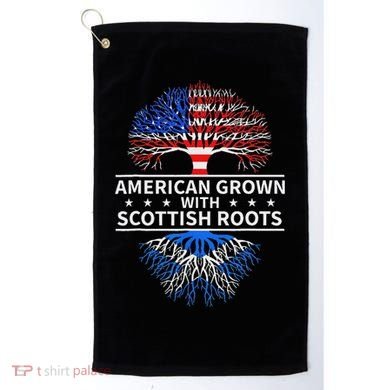 American Grown Scottish Roots Scotland Golf Towel