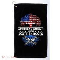 American Grown Scottish Roots Scotland Golf Towel thumb 0