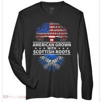 American Grown Scottish Roots Scotland Zone Performance Long-Sleeve T-Shirt thumb 0