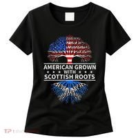 American Grown Scottish Roots Scotland Women's T-Shirt thumb 0