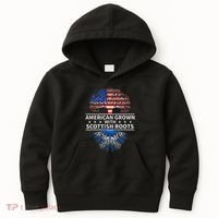 American Grown Scottish Roots Scotland Kids Hoodie thumb 0