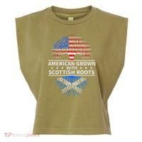 American Grown Scottish Roots Scotland Garment-Dyed Women's Muscle Tee thumb 0