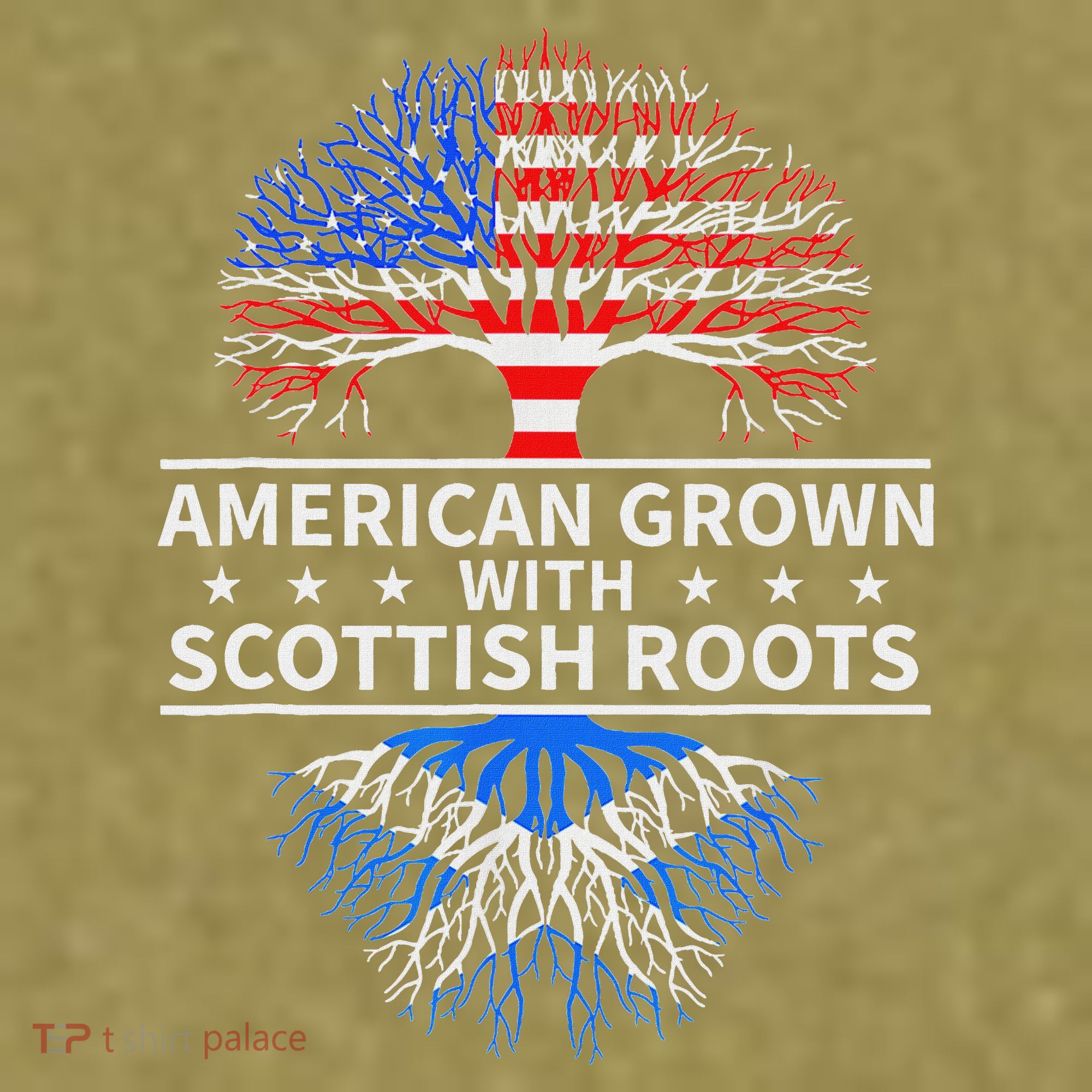 American Grown Scottish Roots Scotland Garment-Dyed Women's Muscle Tee
