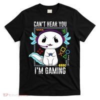 Axolotl Gaming Salamander As Gamer T-Shirt thumb 0