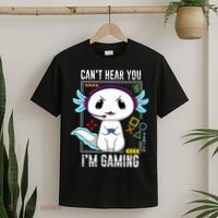 Axolotl Gaming Salamander As Gamer T-Shirt thumb 2