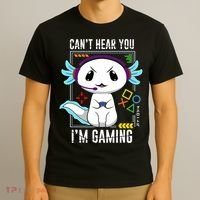 Axolotl Gaming Salamander As Gamer T-Shirt thumb 3