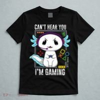 Axolotl Gaming Salamander As Gamer T-Shirt thumb 5