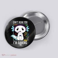 Axolotl Gaming Salamander As Gamer Button thumb 0