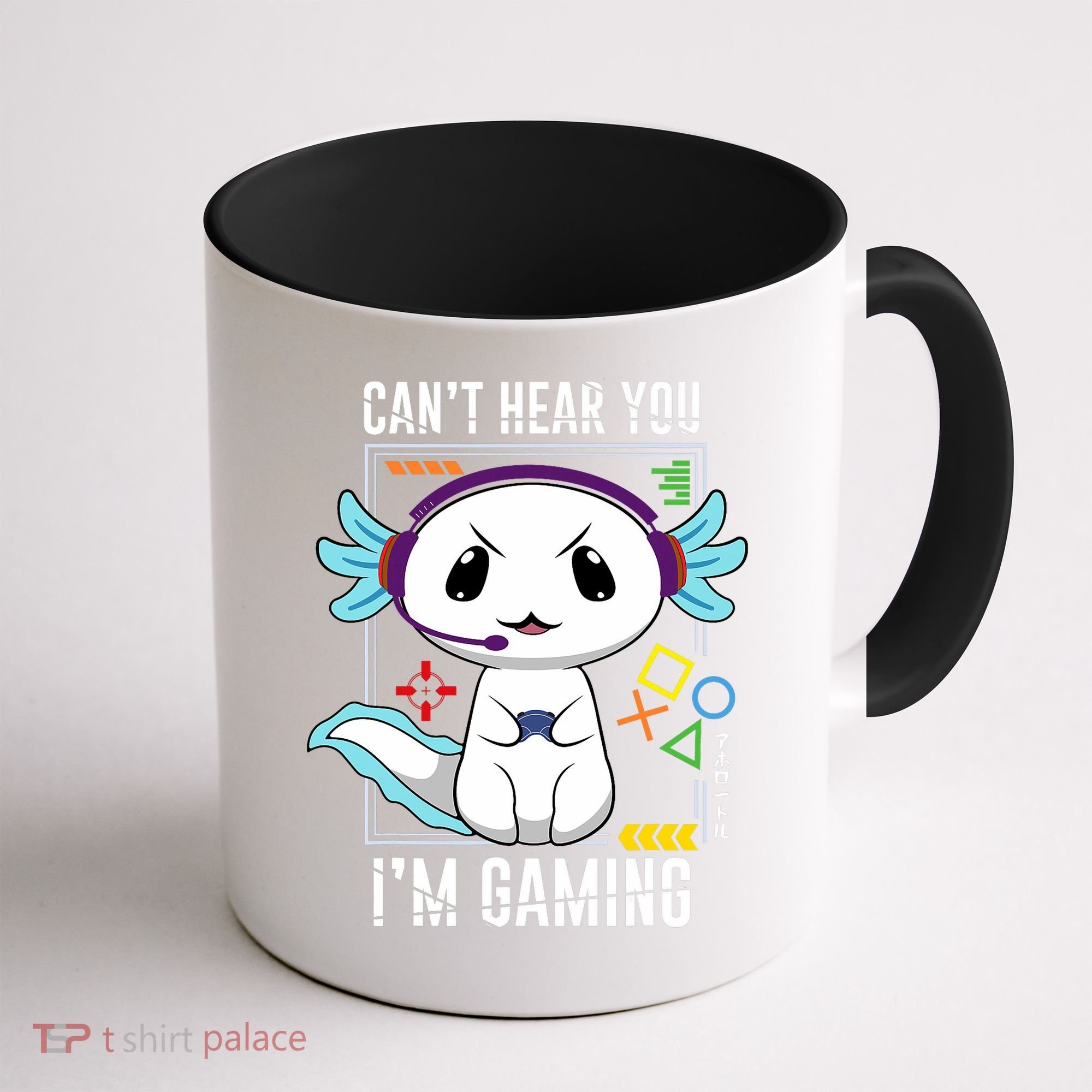 Axolotl Gaming Salamander As Gamer Coffee Mug