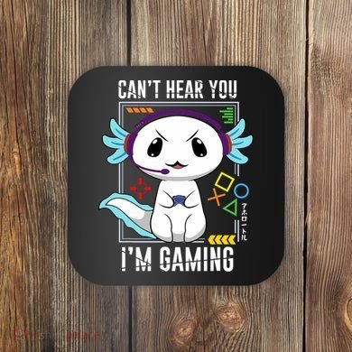 Axolotl Gaming Salamander As Gamer Coaster