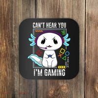 Axolotl Gaming Salamander As Gamer Coaster thumb 0