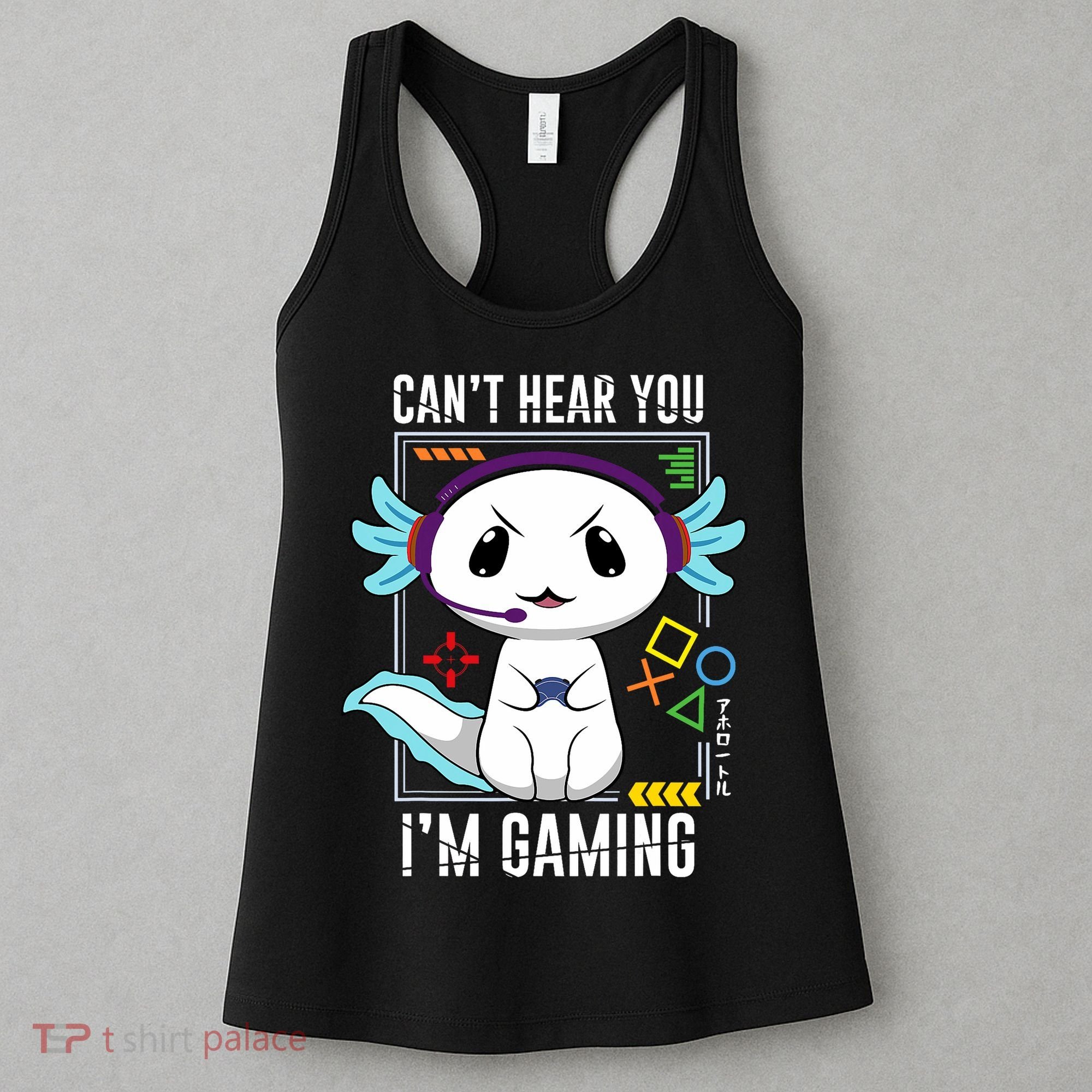 Axolotl Gaming Salamander As Gamer Women's Tank Top