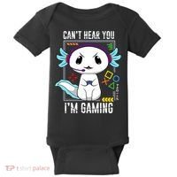 Axolotl Gaming Salamander As Gamer Baby Bodysuit thumb 0