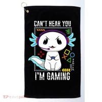 Axolotl Gaming Salamander As Gamer Golf Towel thumb 0