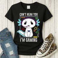 Axolotl Gaming Salamander As Gamer Women's T-Shirt thumb 3