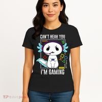 Axolotl Gaming Salamander As Gamer Women's T-Shirt thumb 4