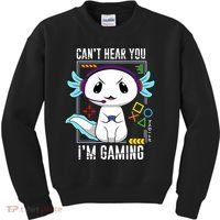 Axolotl Gaming Salamander As Gamer Kids Sweatshirt thumb 0