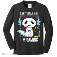 Axolotl Gaming Salamander As Gamer Kids Long Sleeve Shirt thumb 0