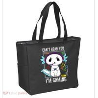 Axolotl Gaming Salamander As Gamer Tote Bag thumb 2