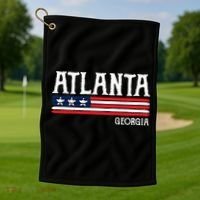 Atlanta Georgia Souvenir Gift Golf Towel thumb 1