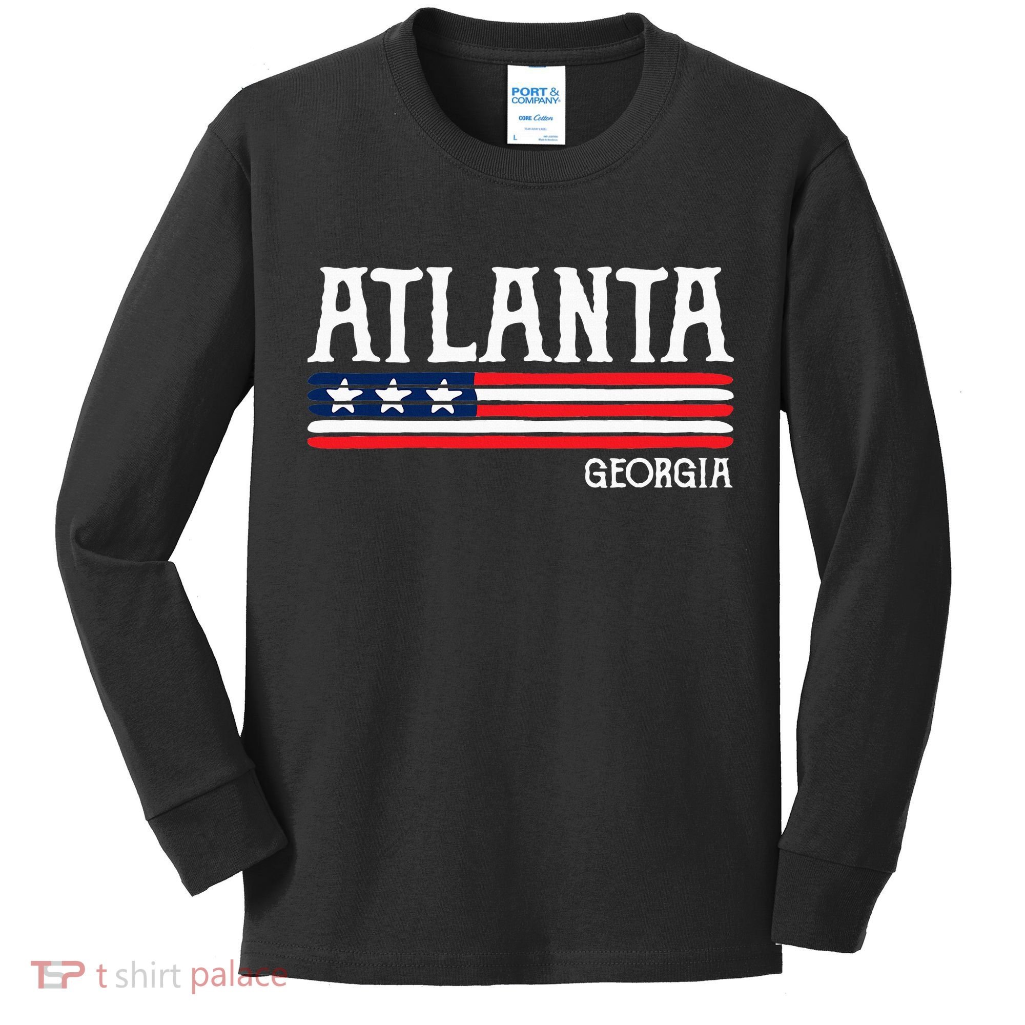 Atlanta Georgia Souvenir Gift Kids Long Sleeve Shirt