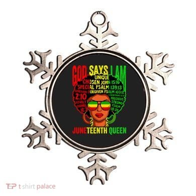 African God Says I Am Juneteenth Queen Black History Gift Ornament