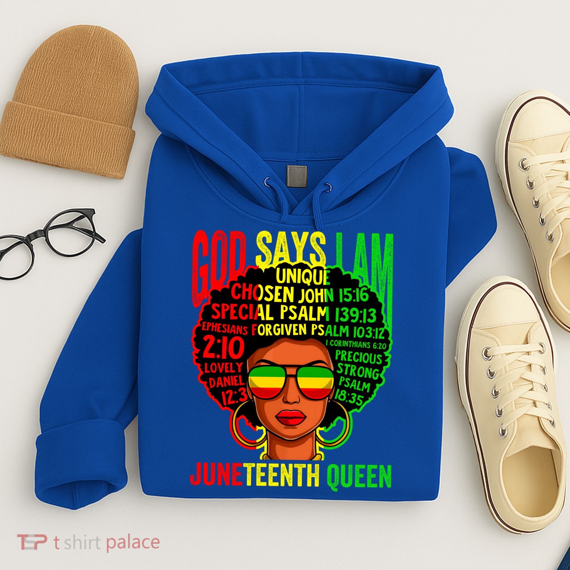 African God Says I Am Juneteenth Queen Black History Gift Hoodie