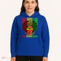 African God Says I Am Juneteenth Queen Black History Gift Hoodie thumb 5