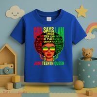 African God Says I Am Juneteenth Queen Black History Gift Toddler T-Shirt thumb 3