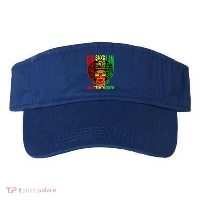 African God Says I Am Juneteenth Queen Black History Gift Visor