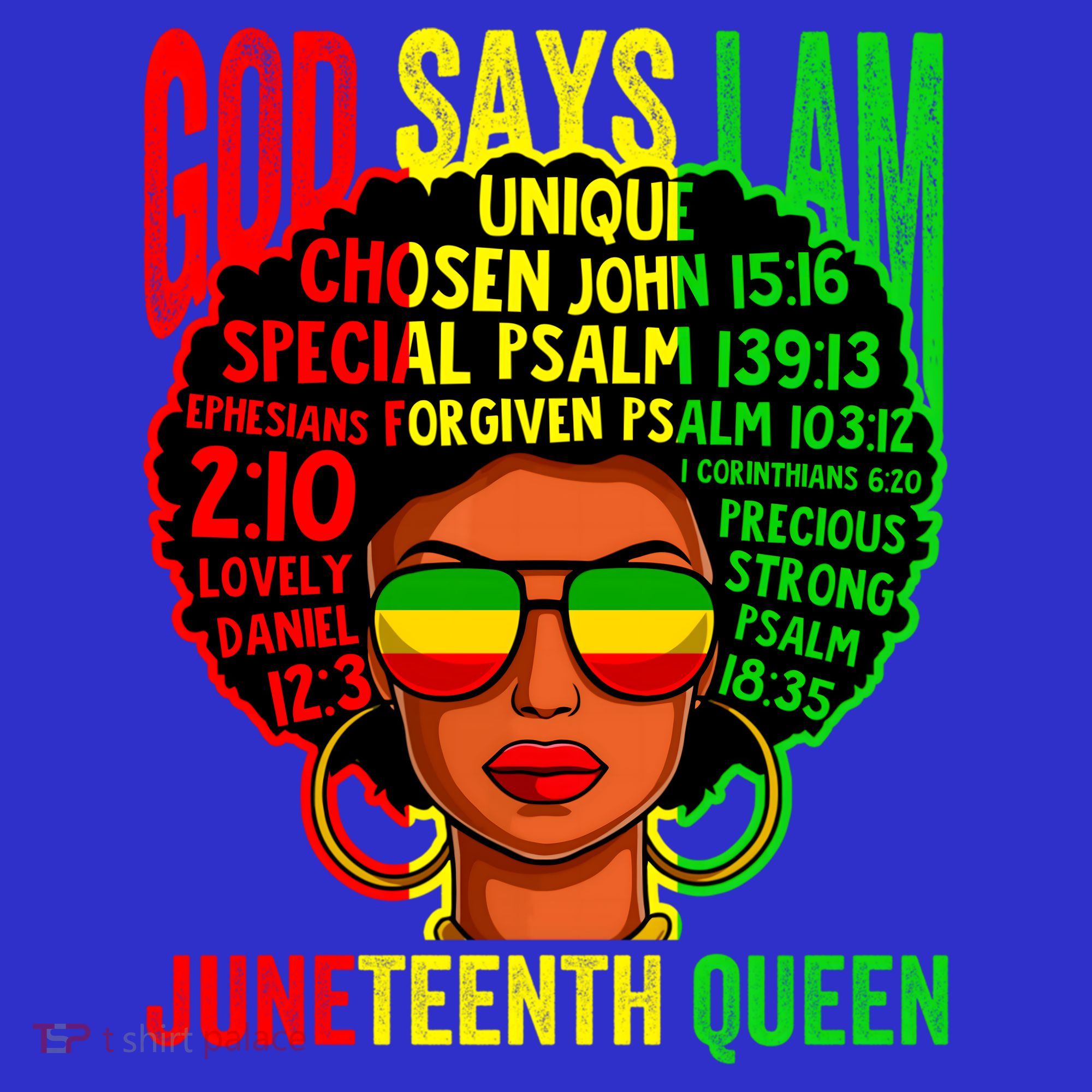 African God Says I Am Juneteenth Queen Black History Gift Visor