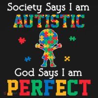 Autism God Says I Am Perfect Autism Awareness Ornament thumb 1