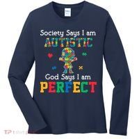 Autism God Says I Am Perfect Autism Awareness Women's Long Sleeve Shirt thumb 0
