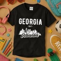 Atlanta Georgia Skyline Kids T-Shirt thumb 3