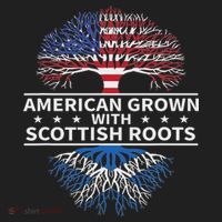 American Grown Scottish Roots Scotland Gift Women's Sweatshirt thumb 2