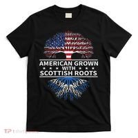 American Grown Scottish Roots Scotland Gift T-Shirt thumb 0