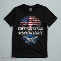 American Grown Scottish Roots Scotland Gift T-Shirt thumb 5