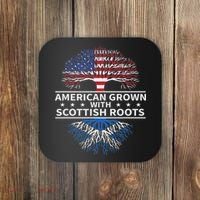 American Grown Scottish Roots Scotland Gift Coaster thumb 0