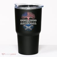 American Grown Scottish Roots Scotland Gift Tumbler thumb 0