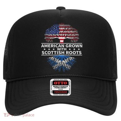 American Grown Scottish Roots Scotland Gift Hat