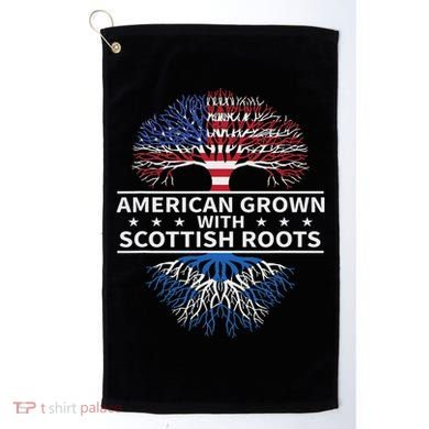 American Grown Scottish Roots Scotland Gift Golf Towel