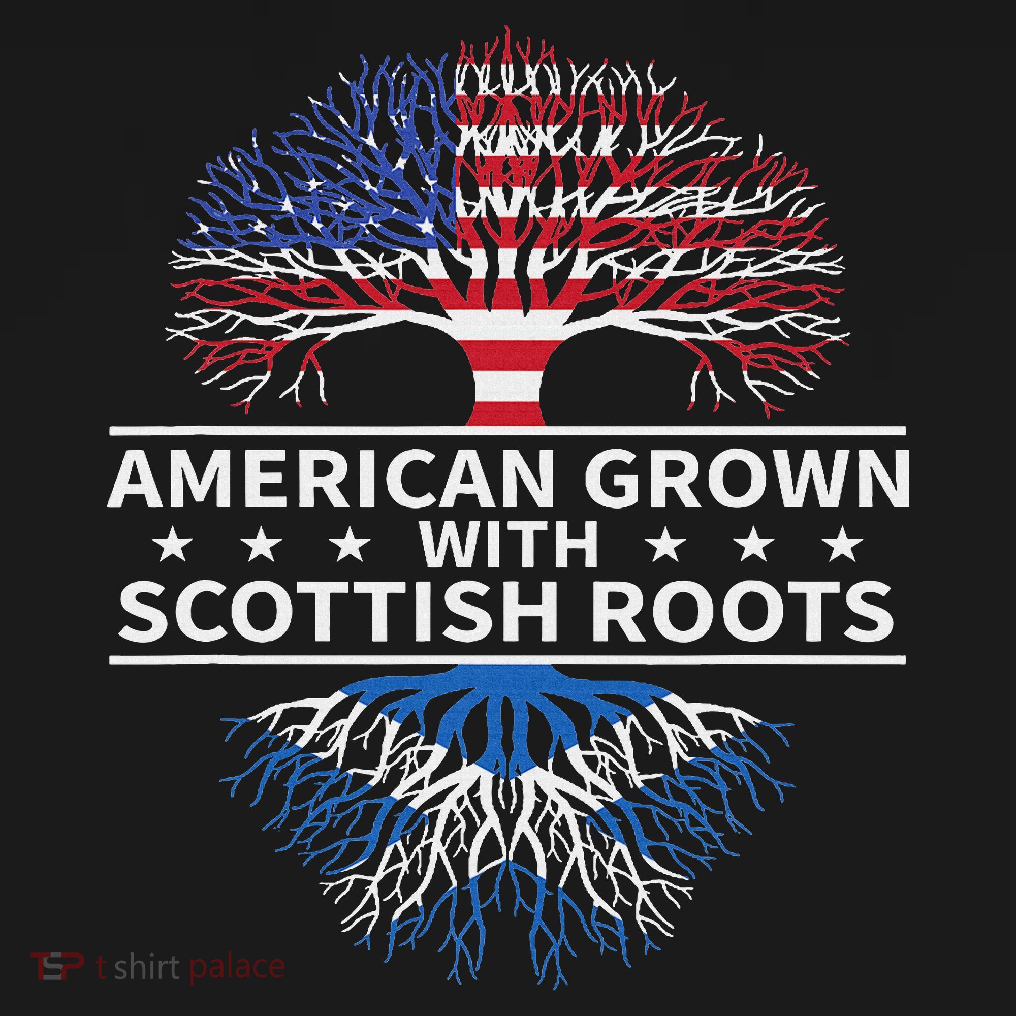 American Grown Scottish Roots Scotland Gift Women's Long Sleeve Shirt