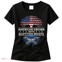 American Grown Scottish Roots Scotland Gift Women's T-Shirt thumb 0