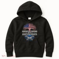 American Grown Scottish Roots Scotland Gift Kids Hoodie thumb 0