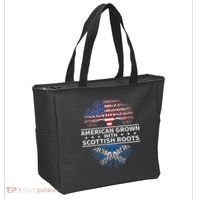 American Grown Scottish Roots Scotland Gift Tote Bag thumb 2