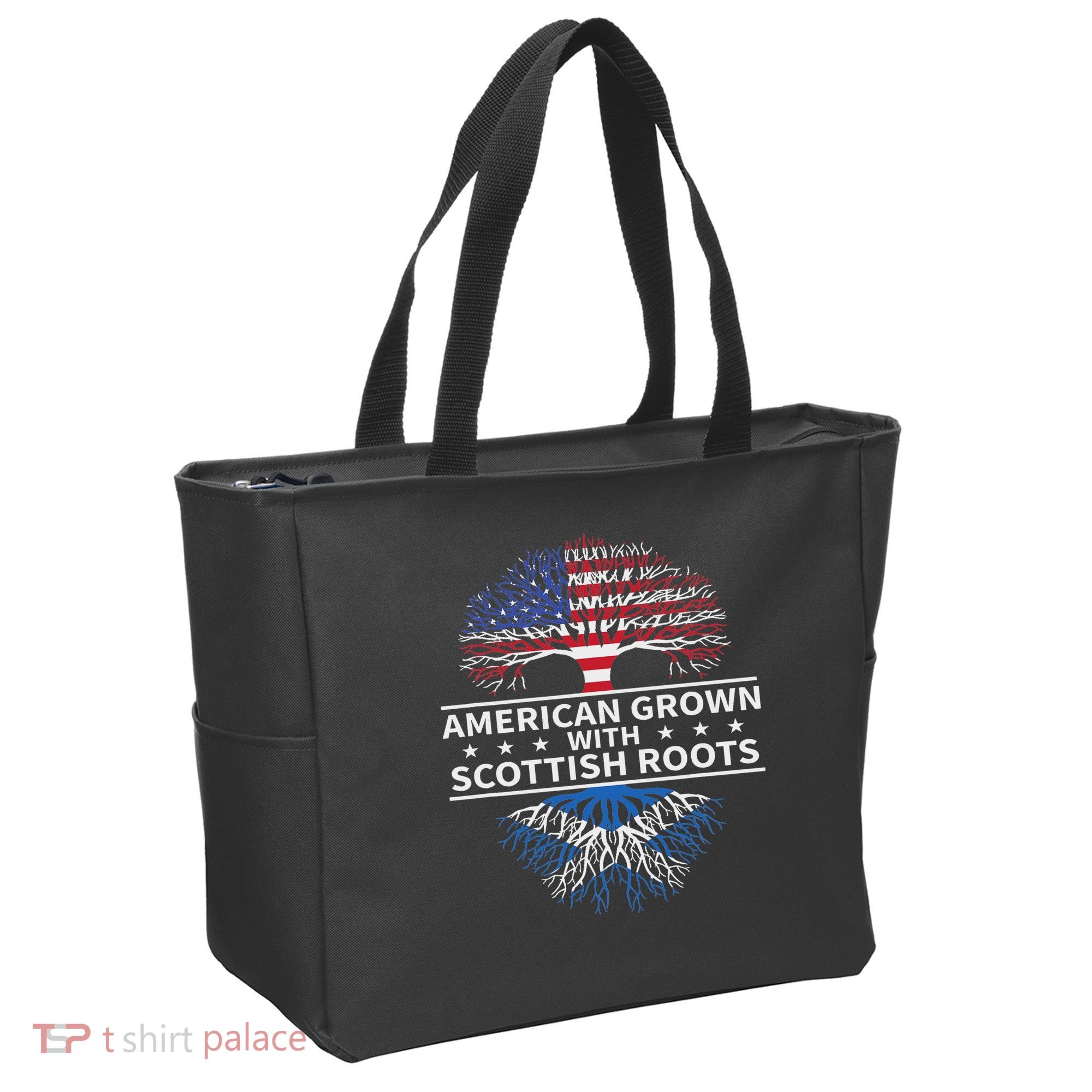 American Grown Scottish Roots Scotland Gift Tote Bag