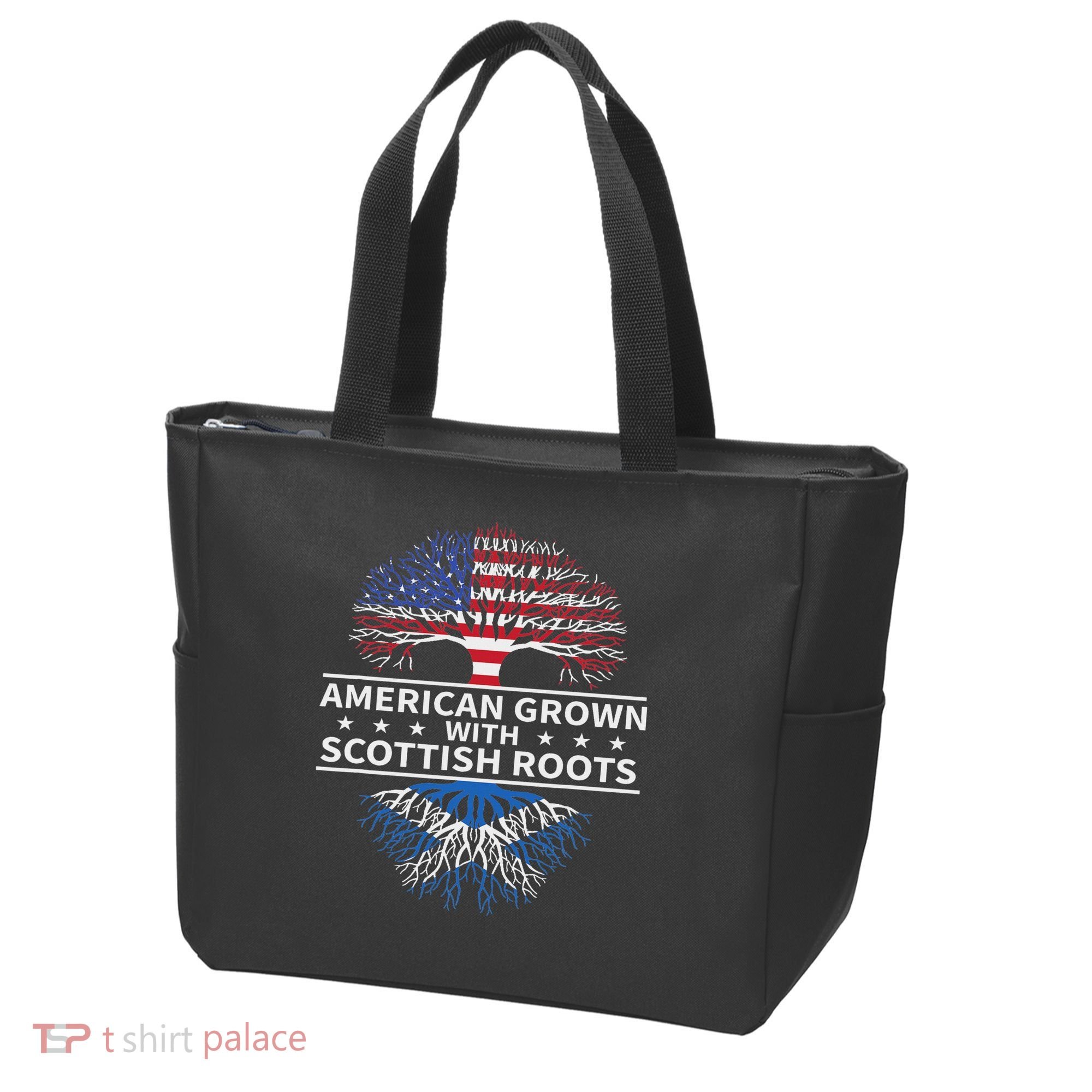 American Grown Scottish Roots Scotland Gift Tote Bag